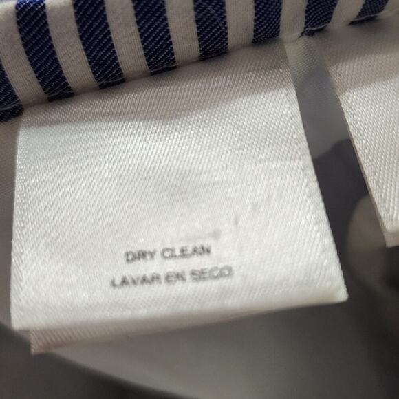 Nine‎ West Seersucker Striped Pleated Embroidered Skirt Plus Size 16 - Picture 10 of 11